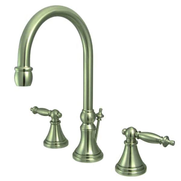 8" Widespread Bathroom Faucet, Brushed Nickel
